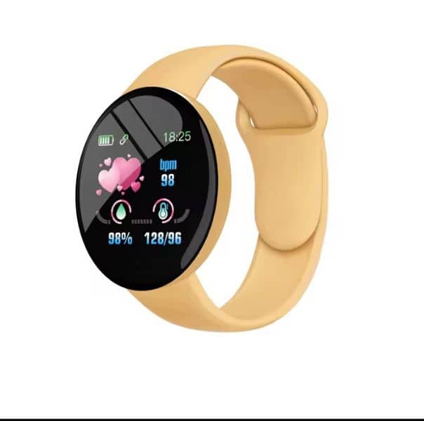 D18 smart watch with macaron colour and round screen. 7
