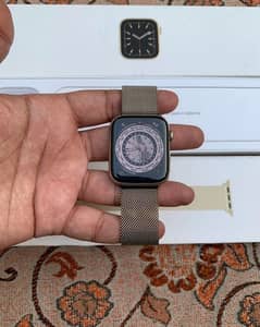 Apple Watch Series 6 Stainless Steel Gold 45mm With Complete Box