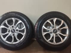 13' 114 PCD Imported Alloy Rims with Brand New Euro Tycoon Tyres