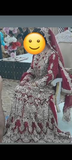 Beautiful Maroon red bridal lehenga  Worn once, Like New