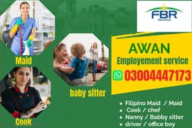 Maids / House Maids / cook / Nanny , chef / Baby Sitter maid available