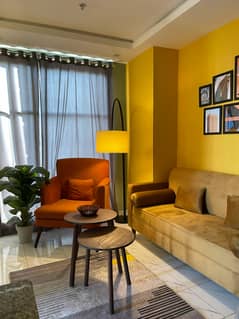 One Bed Apartment Luxury Furnished available for Rent in Gulberg Green daily & Weekly Bases