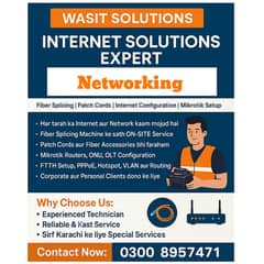 Internet & Network Setup l Fiber Splicing l FTTH l Karachi