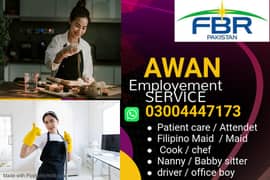 Maids / House Maids / cook / Nanny , chef / Baby Sitter maid available