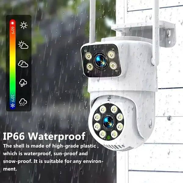 V380 Dual Camera HD Weatherproof Night vision IP Security Camera 1