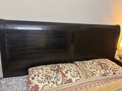 Double bed with side tables and dressing table
