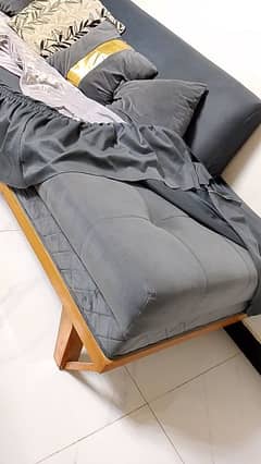 L shape sofa seater , Malai kapra with comfortable and soft cushions