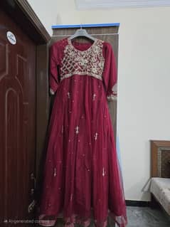 formal gown for sale maroon color