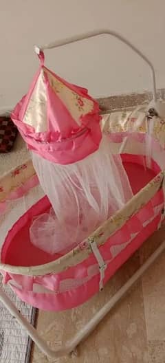 Baby swing (jhoola) with mosquito net and compact size