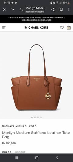 Michael kors original bag bought from Canada