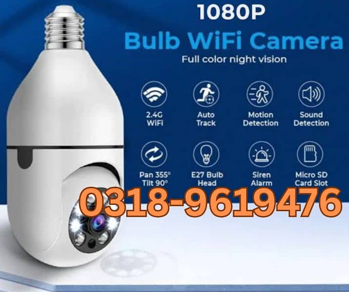 Wifi Bulb Holder Camera 0