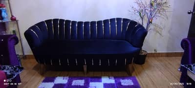black velvet royal sofa
