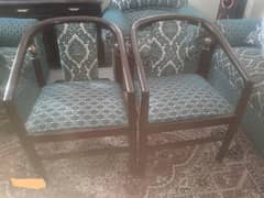 Two wooden chairs