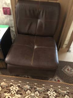 5 Seater Iron and Leatherette Sofa Sets