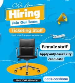 FEMALE SALES STAFF ONLY