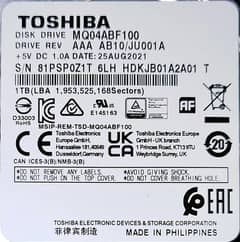 Brand New 1000 TB 5400RPM 2.5" Laptop HDD