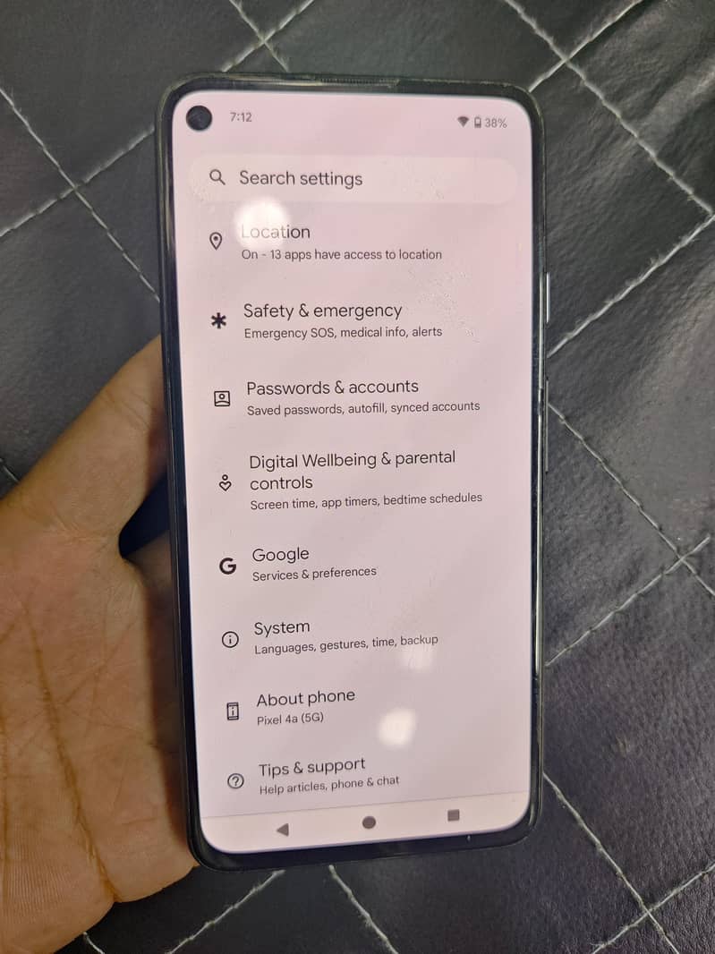 pixel 4a 6 128 All ok only call sensor not working 1