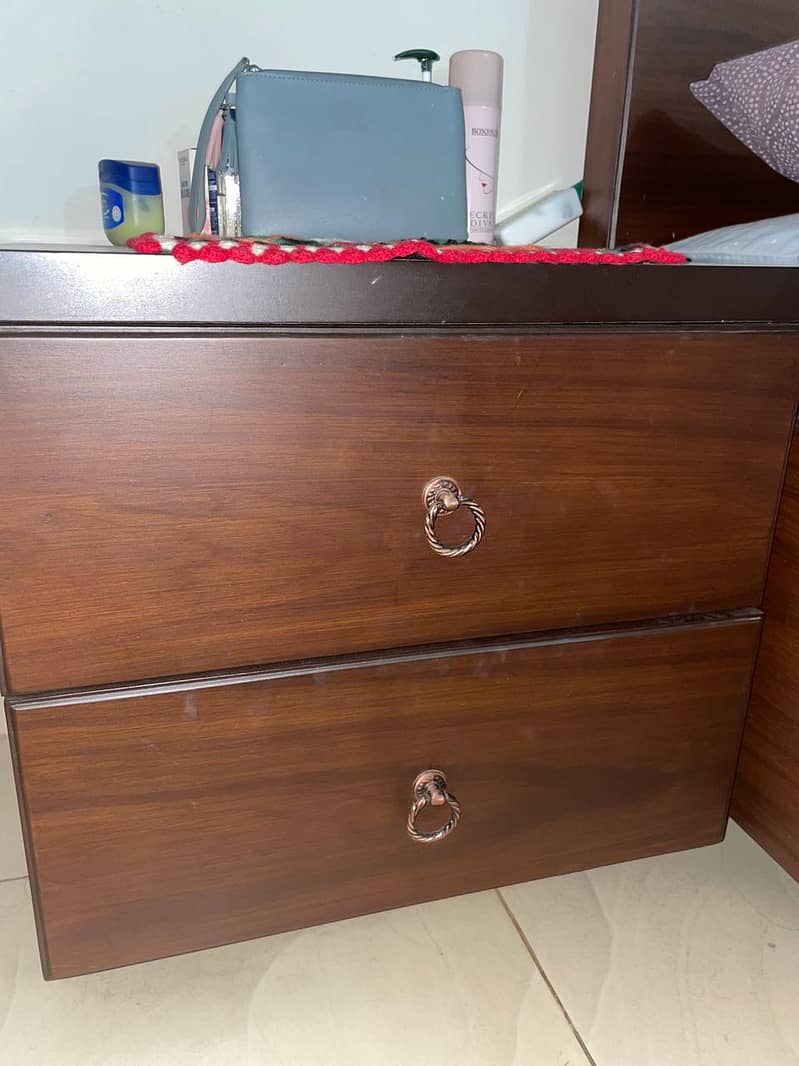 bed set with storage and 2 side tables new bed set 4