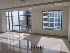 3 Bed Unfurnished Sea facing apartment Emaar Oceanfront Pearl tower