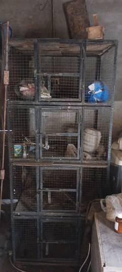 four portion full heavy iron cage