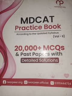 MDCAT practice book vol 1&2 nearpeer. org