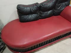 Sofa for Sale red and black combination