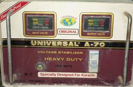 universal stabilizer 7000 watts in a good condition