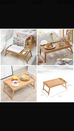 bamboo bed tray table