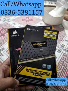 RGB DDR4 RAM 8|16|32 GB 3200|3600 Mhz Corsair Vengeance LPX Heatsink