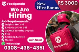 Delivery Riders Required || Rider Jobs ( Food Panda Jobs )