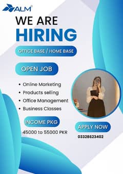 We are hiring staff for our office work and online work