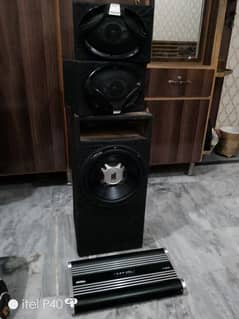 car complete sound system fitted in any car