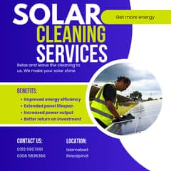 Solar cleaning service