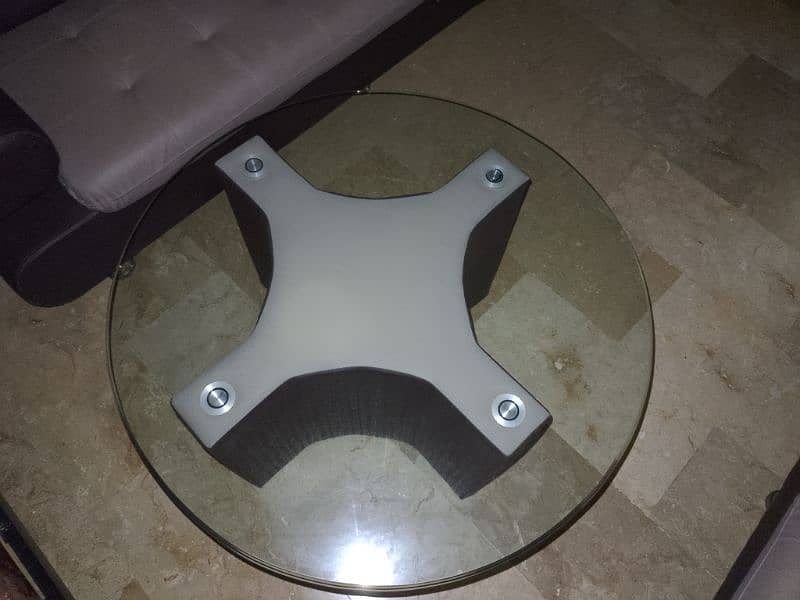 Leather Sofa Set  with unique table 5