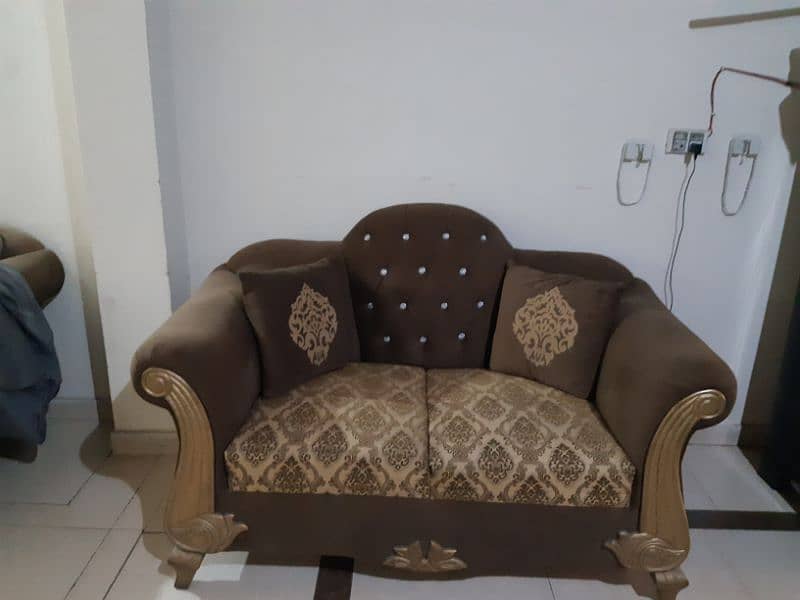 sofa set 1 2 3 almost new condition 2