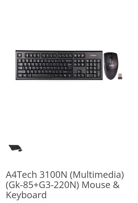 A4tech wirless keyboard&mouse combo 1