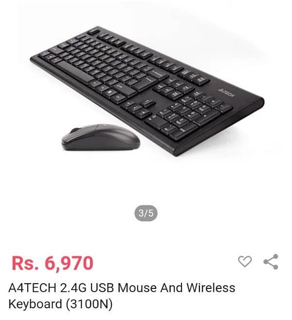 A4tech wirless keyboard&mouse combo 3