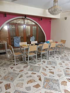 SILENT COMMERCIAL PORTION AVAILABLE FOR OFFICE PROME LOCATION 60 FT ROAD GULSHAN-E-IQBAL BLOCK 13/D1