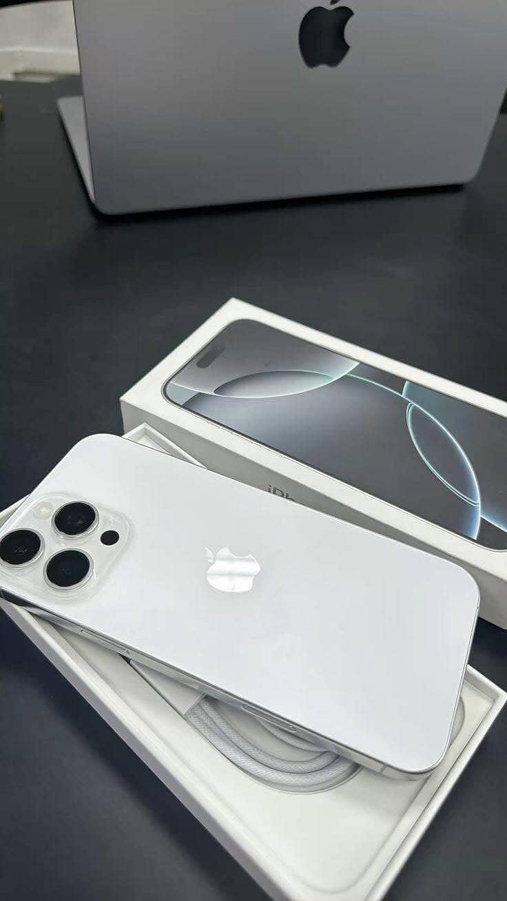 iPhone 16 pro max 256 just 2 days use physical+esim with complete box 0