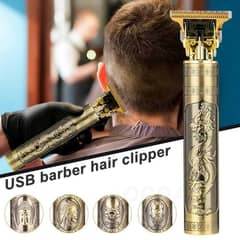 Trimmer Shaving Machine Vintage T9 Professional Metal Rechargeable