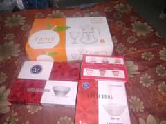 Kitchen accessories/ glass jugh bowls