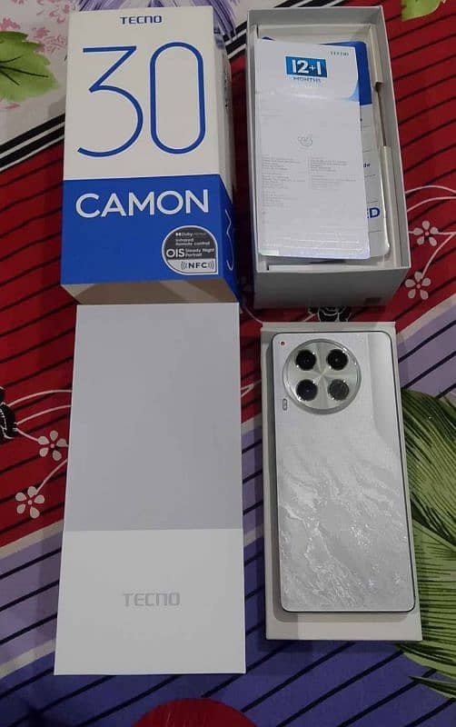 tecno camon30 12+12ram 256memory with box 2