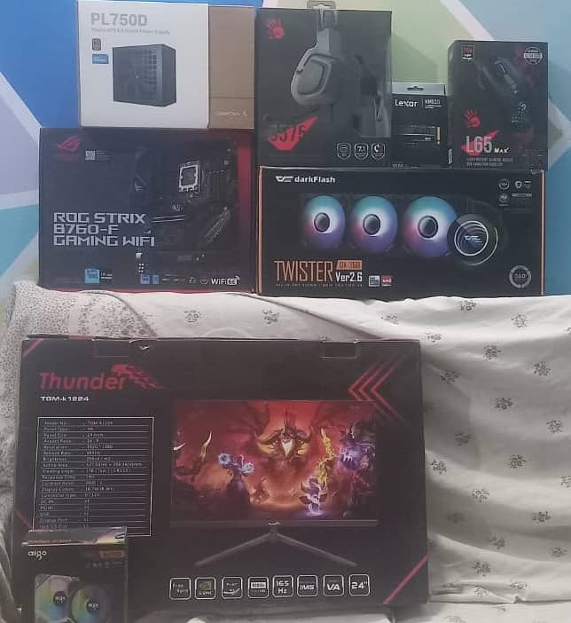 Gaming Computer i5 14400F, Asus ROG B760F, RTX 3070 8GB, 16GB DDR5 5