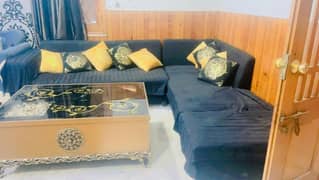 7 Seater L Shaped Sofa With Table