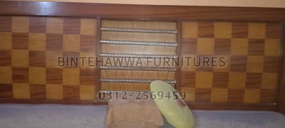 BED ROOM SET pure Shisham's wooden & Oak partix 6 pcs furniture.
