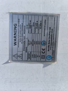 6 number of 325 watts Solar panels for sale