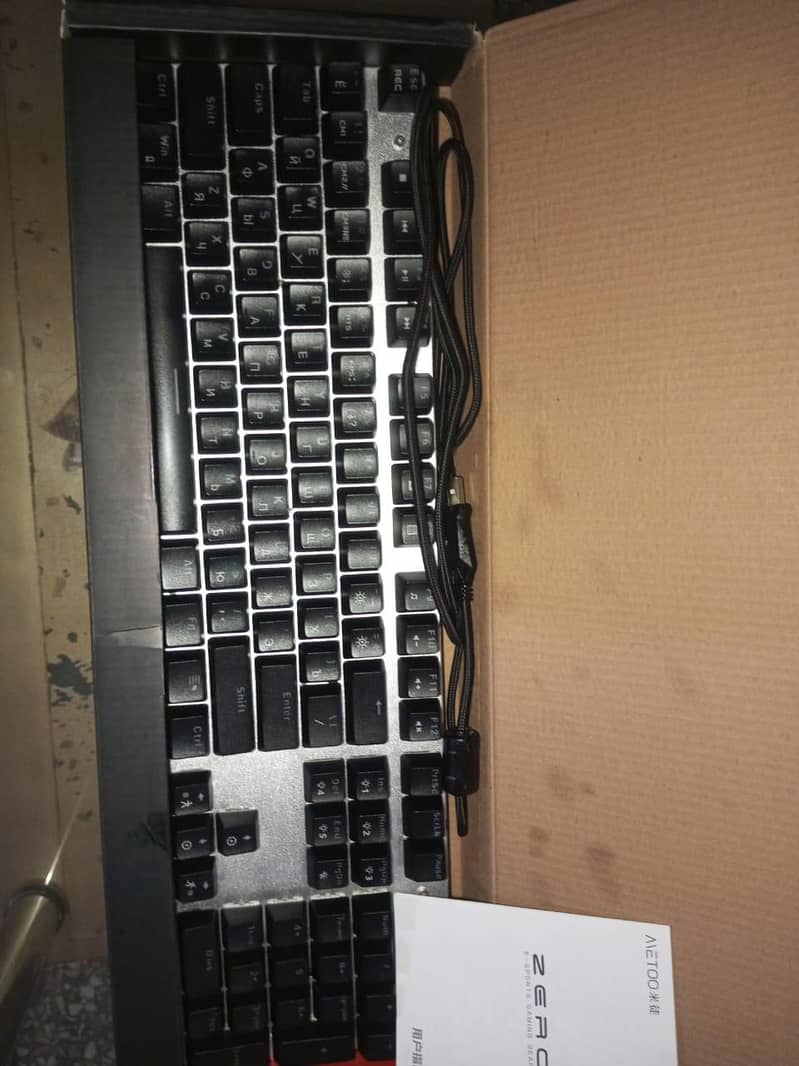 Zero Gaming Keyboard Box Packed 4