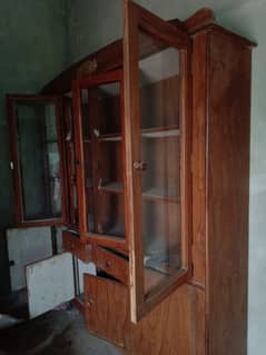 wooden full size showcase for sale