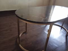 Metal frame wooden table for sell