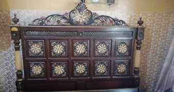 Classical Chinioti wood bed only